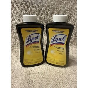 (2) Lysol Concentrate Disinfectant Original Scent 12 fl oz Each Makes 9 Gallons